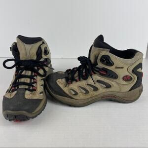 Merrell Reflex Mid Gore-Tex Taupe Leather Hiking Boots Womens Size 7